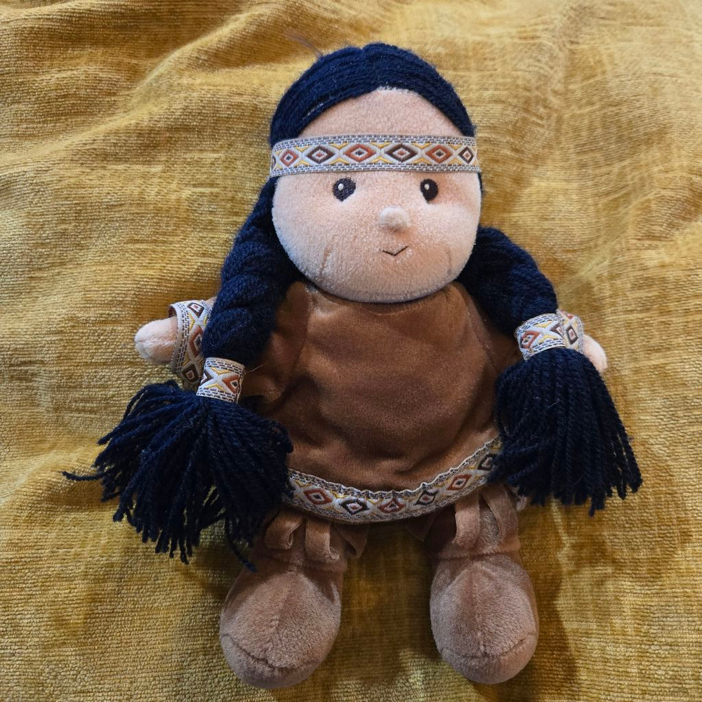 Enesco Friends of the Feather Native American Plush Doll Vintage Vtg
